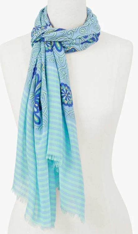 TALBOTS SCROLLWORK OBLONG SCARF