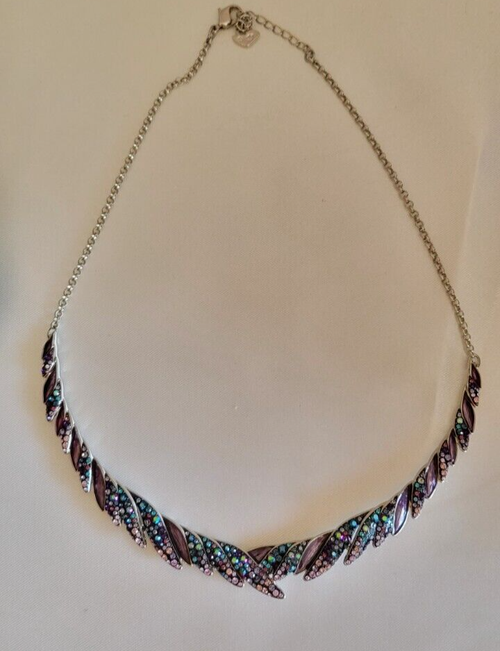Swarovski Crystal Collar Necklace, Rhodium Plated