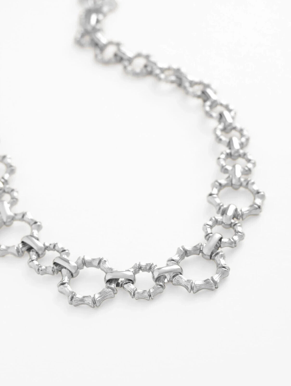 TALBOTS BAMBOO TEXTURE LINK NECKLACE