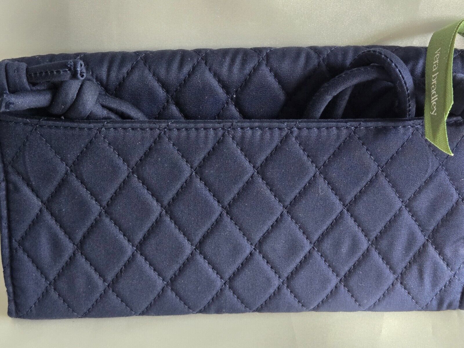 Vera Bradley Wildwood Wallet Crossbody, Peacoat in Cotton gabardine