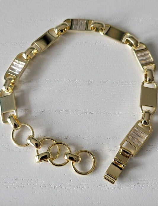 Kate Spage Baquette Gold Bracelet