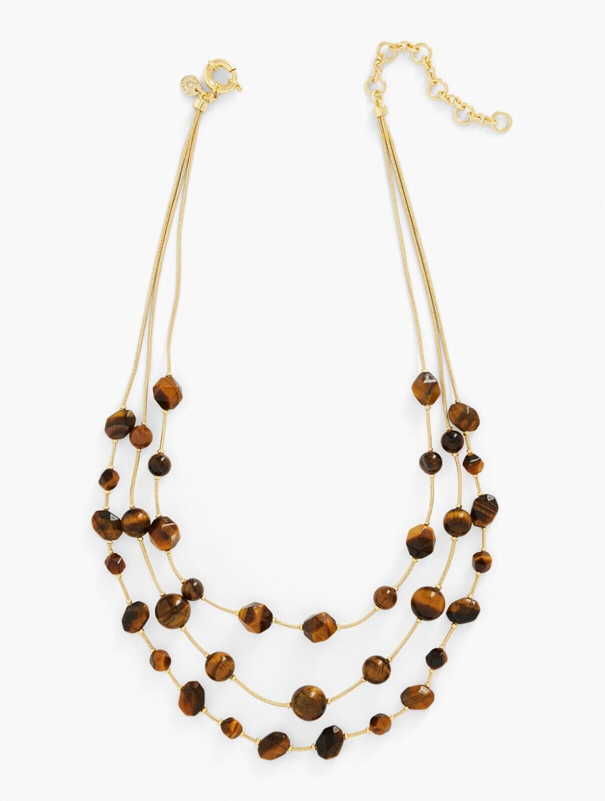 TALBOTS TIGER'S-EYE STATEMENT NECKLACE