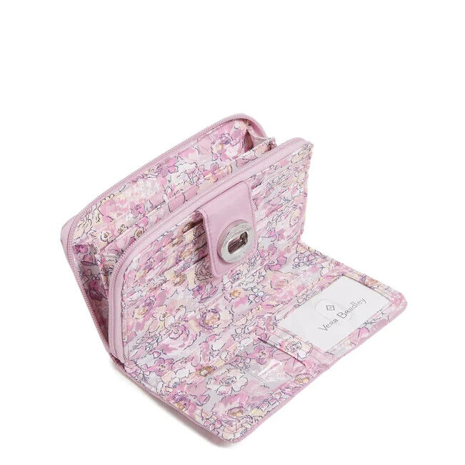 Vera Bradley Ultralight RFID Turnlock Wallet, Light Dusky Plum