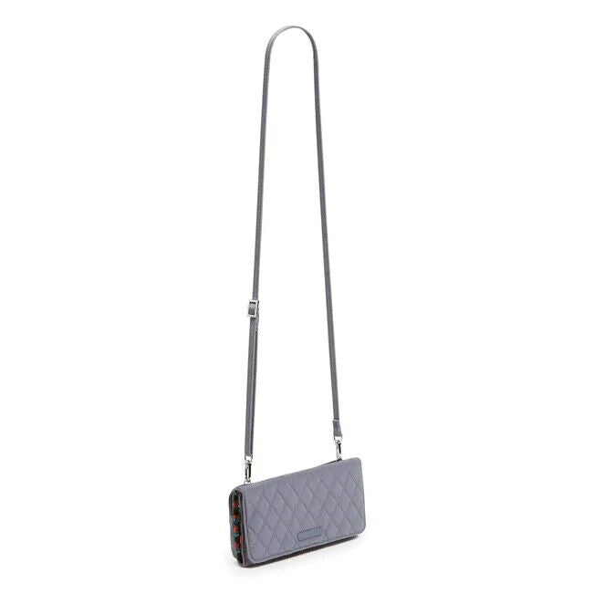 Vera Bradley RFID Crossbody, Carbon Gray
