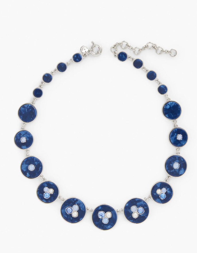 TALBOTS AUTUMN BLUES STATEMENT NECKLACE