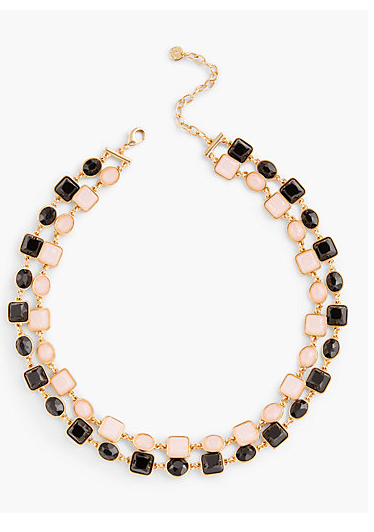 TALBOTS Two-Layer Stone Necklace