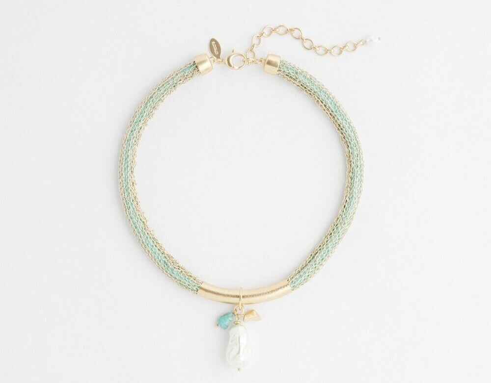 CHICO'S MESH COLLAR NECKLACE