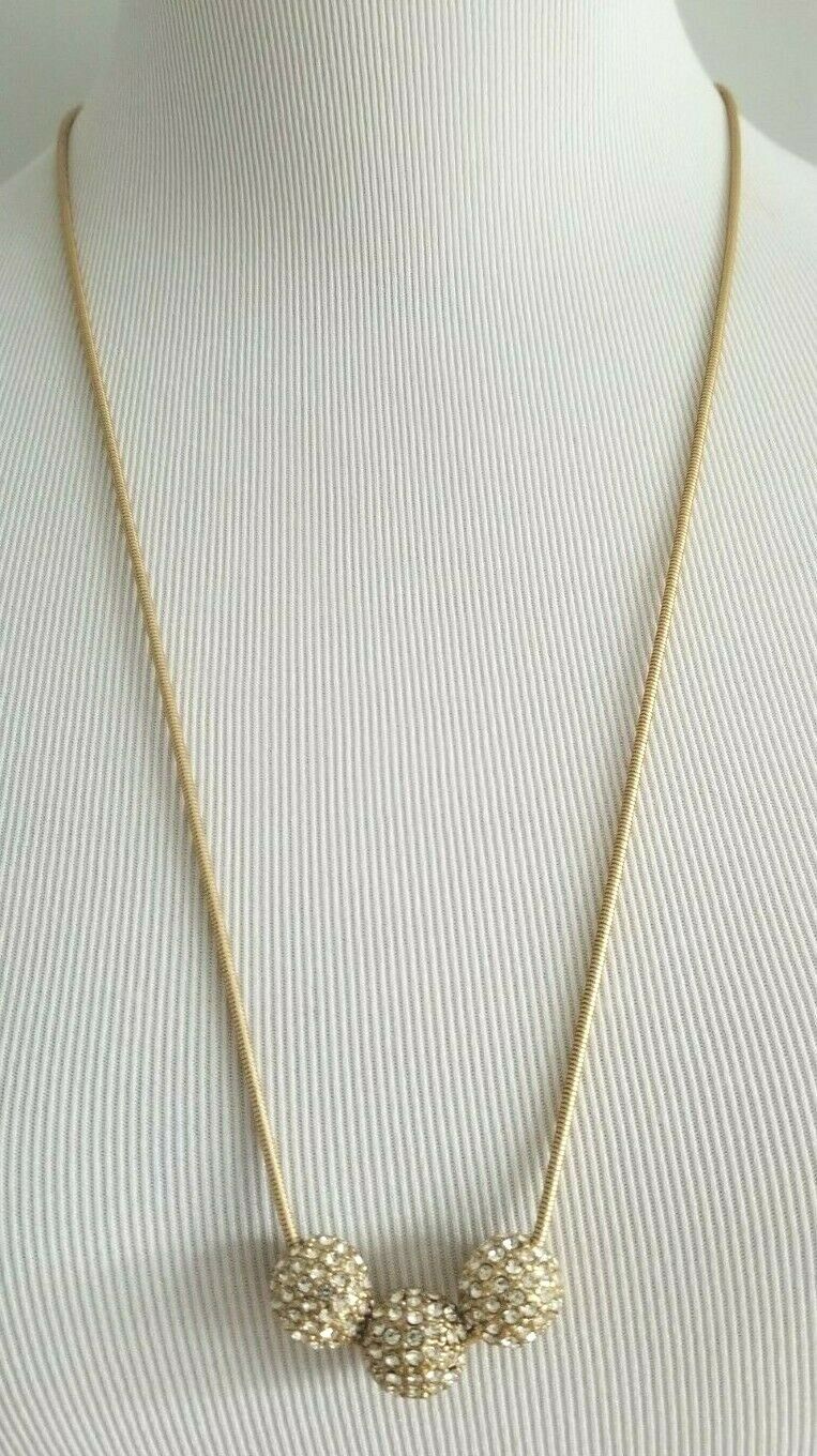 CHICO'S CONVERTIBLE GOLDTONE FIREBALL NECKLACE