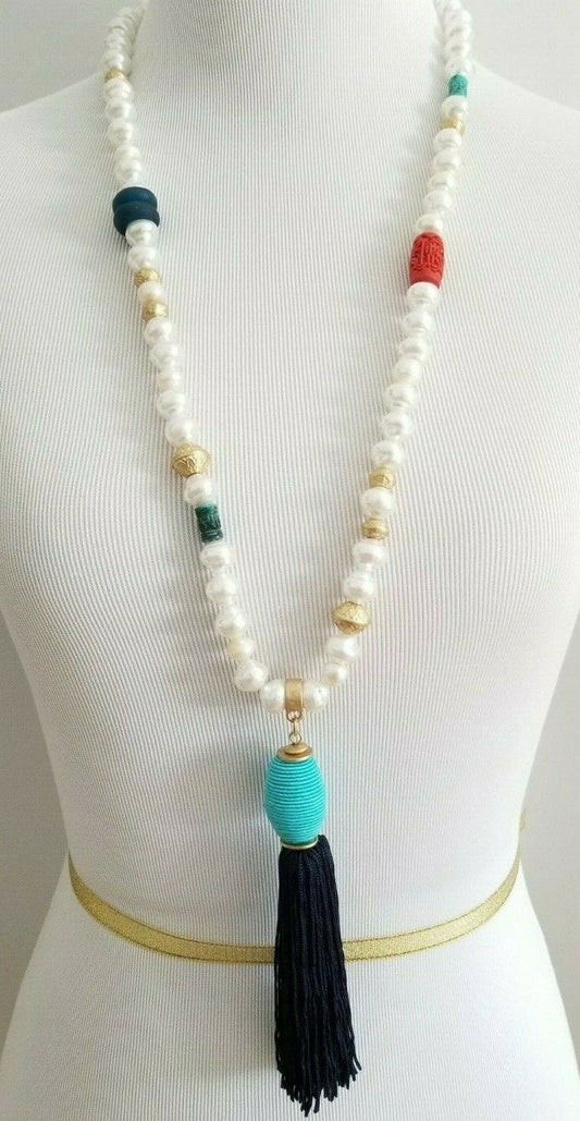 CHICO'S CHARLI TASSEL NECKLACE
