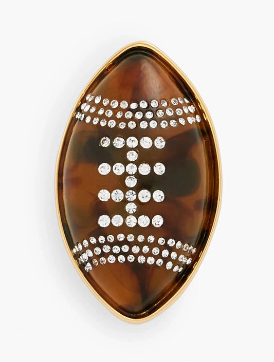 TALBOTS FOOTBALL BROOCH