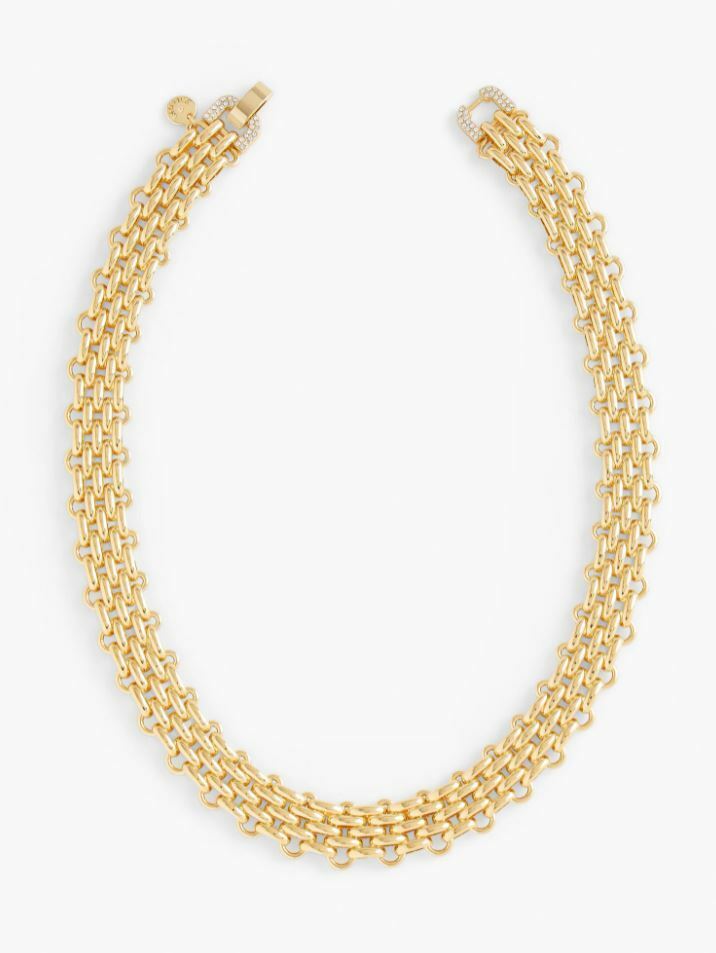 TALBOTS MODERN METAL FLAT NECKLACE