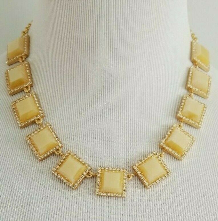 WHITE HOUSE BLACK MARKET SQUARE STATION NECKLACE