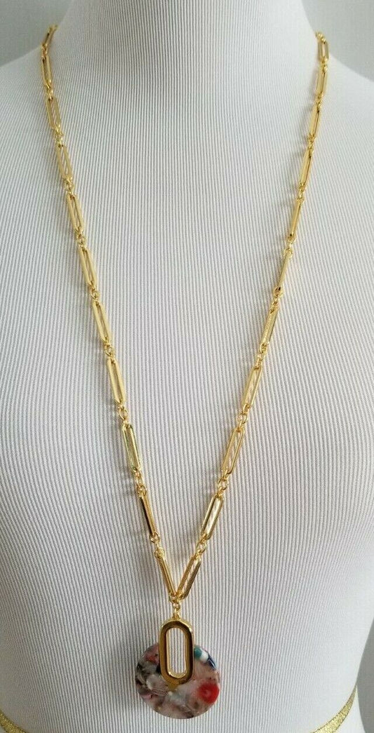 TALBOTS LINKS & CIRCLE PENDANT