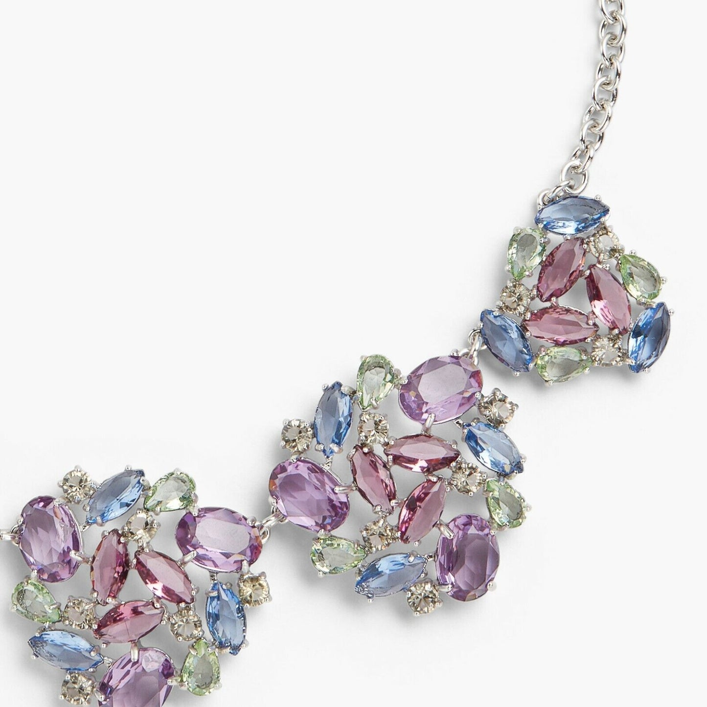 TALBOTS PASTEL JEWELED STATEMENT NECKLACE