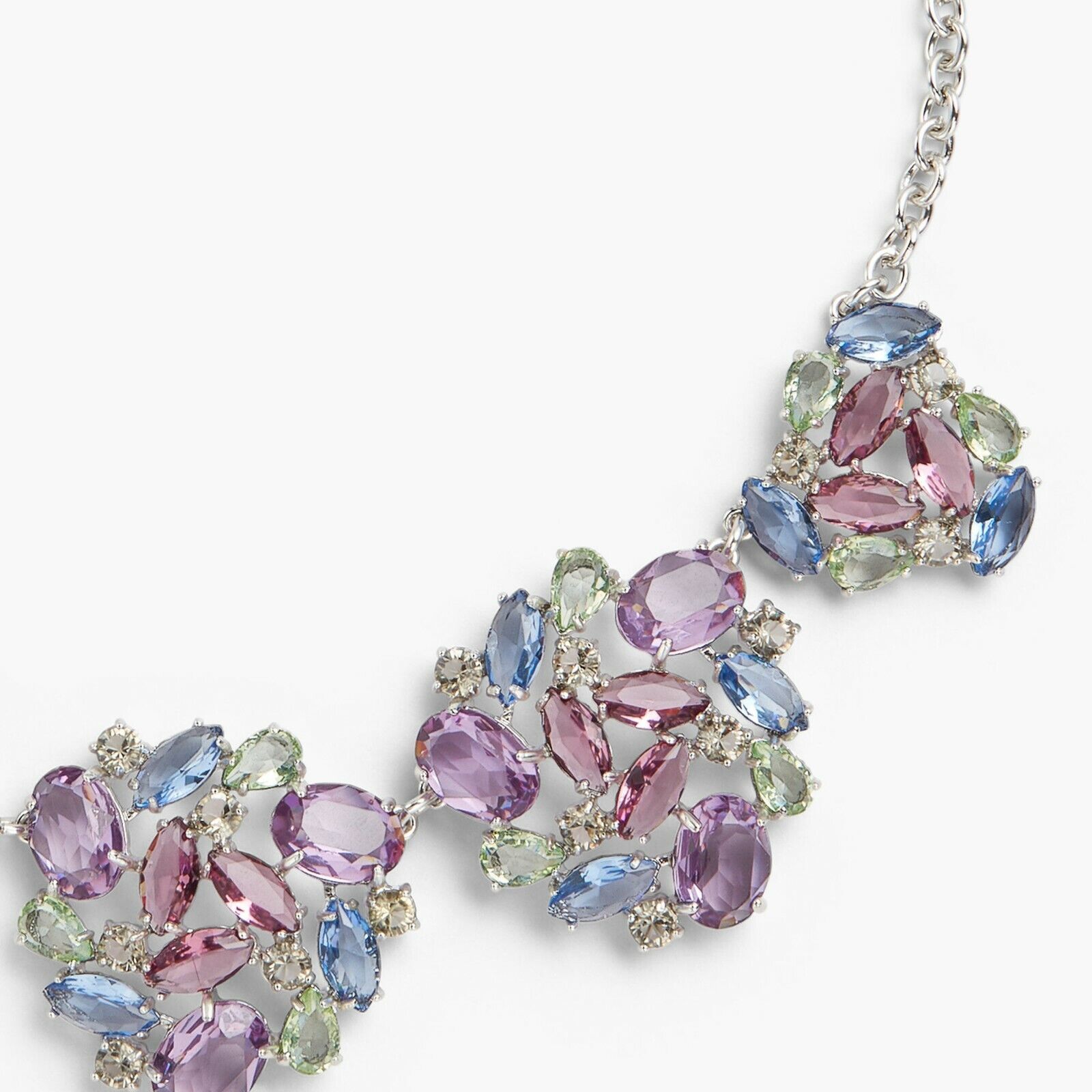 TALBOTS PASTEL JEWELED STATEMENT NECKLACE