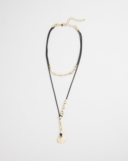CHICO'S CONVERTIBLE GOLD TINE Y- NECKLACE
