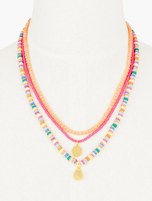 TALBOTS BEADED LAYER NECKLACE
