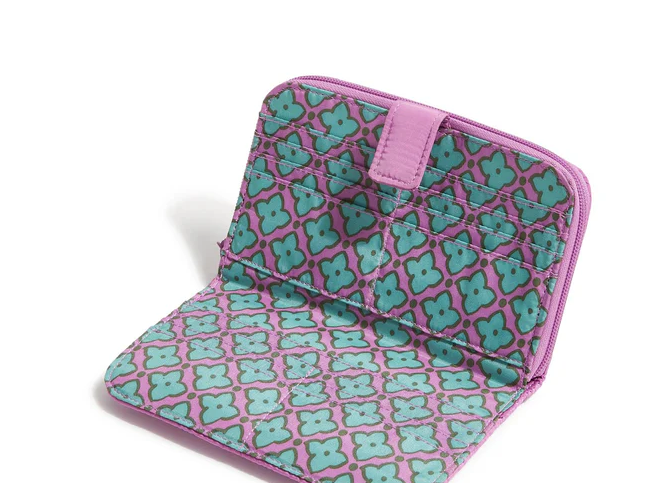 Vera Bradley Essential Tab Wallet, Iris Orchid