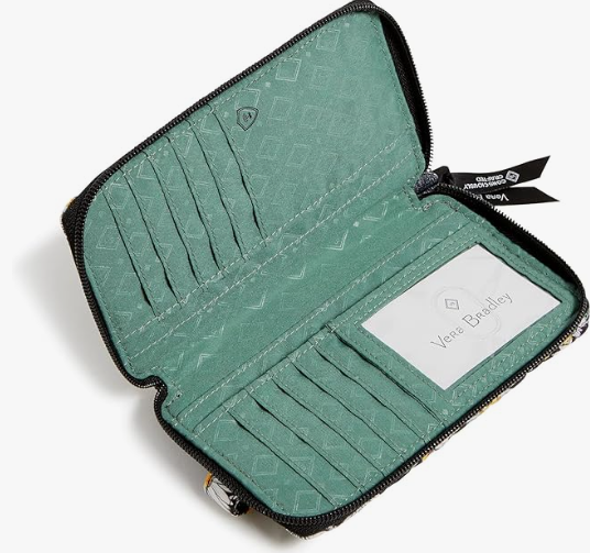 Vera Bradley Cotton Large Smartphone Wristlet with RFID Protection,