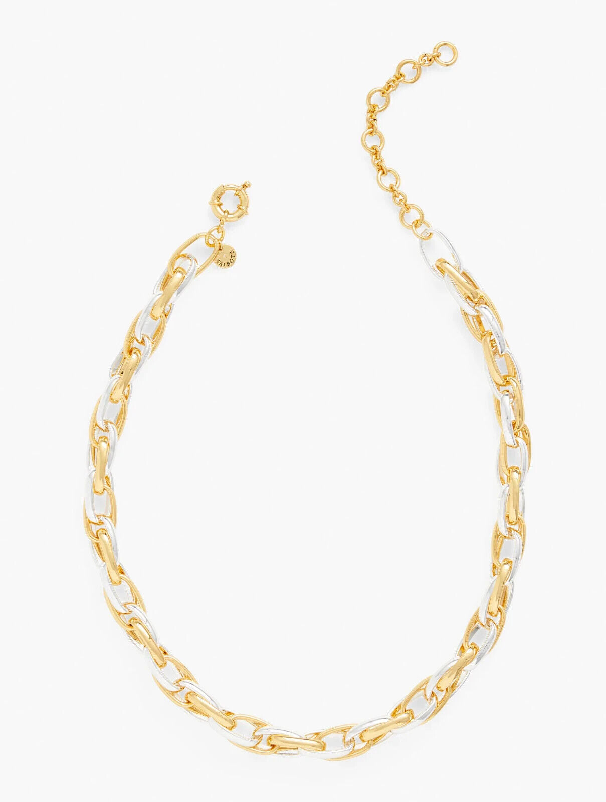 TALBOTS TWO-TONE LINK NECKLACE