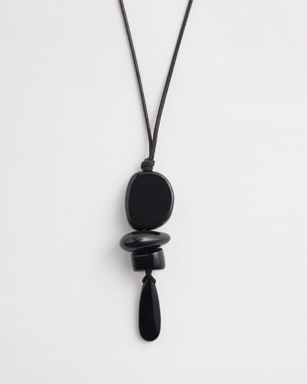 CHICO'S ADJUSTABLE STONE PENDANT NECKLACE