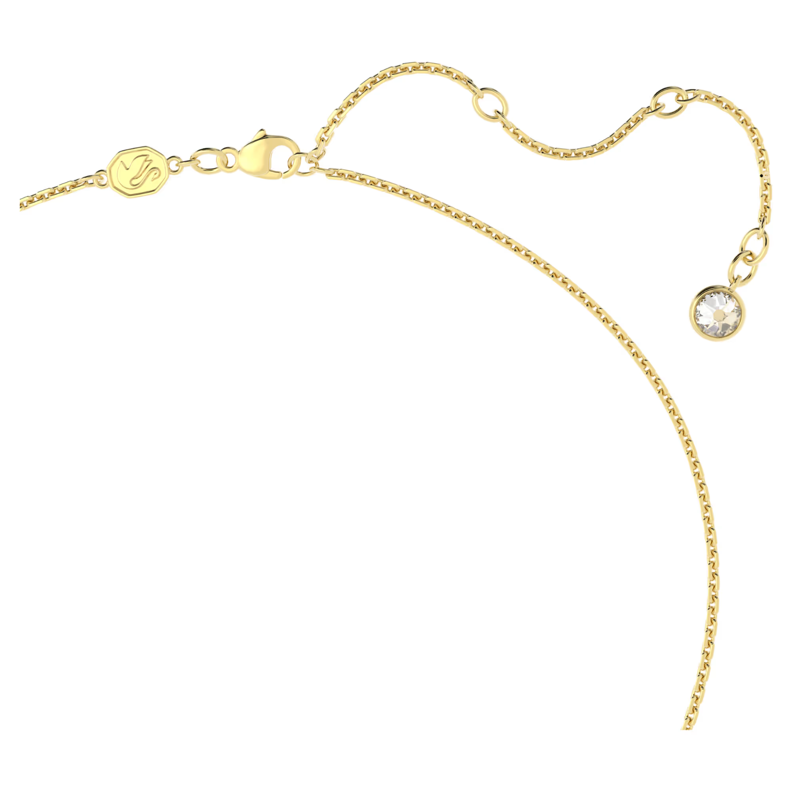 Swarovski Pavé, Heart, Small, Red, Gold-tone plated