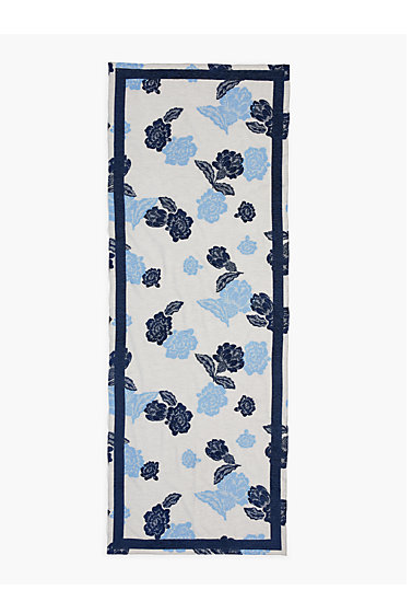 TALBOTS Floral Jacquard Scarf