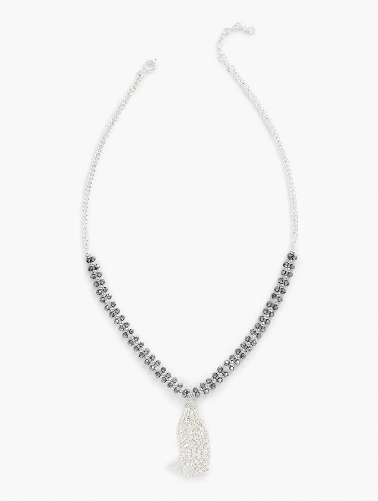TALBOTS FACETED CLUSTER BEAD NECKLACE