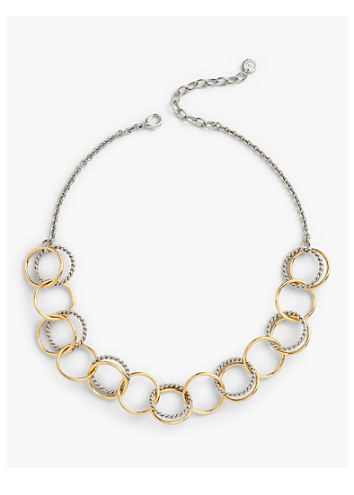TALBOTS Two-Tone Links Necklace