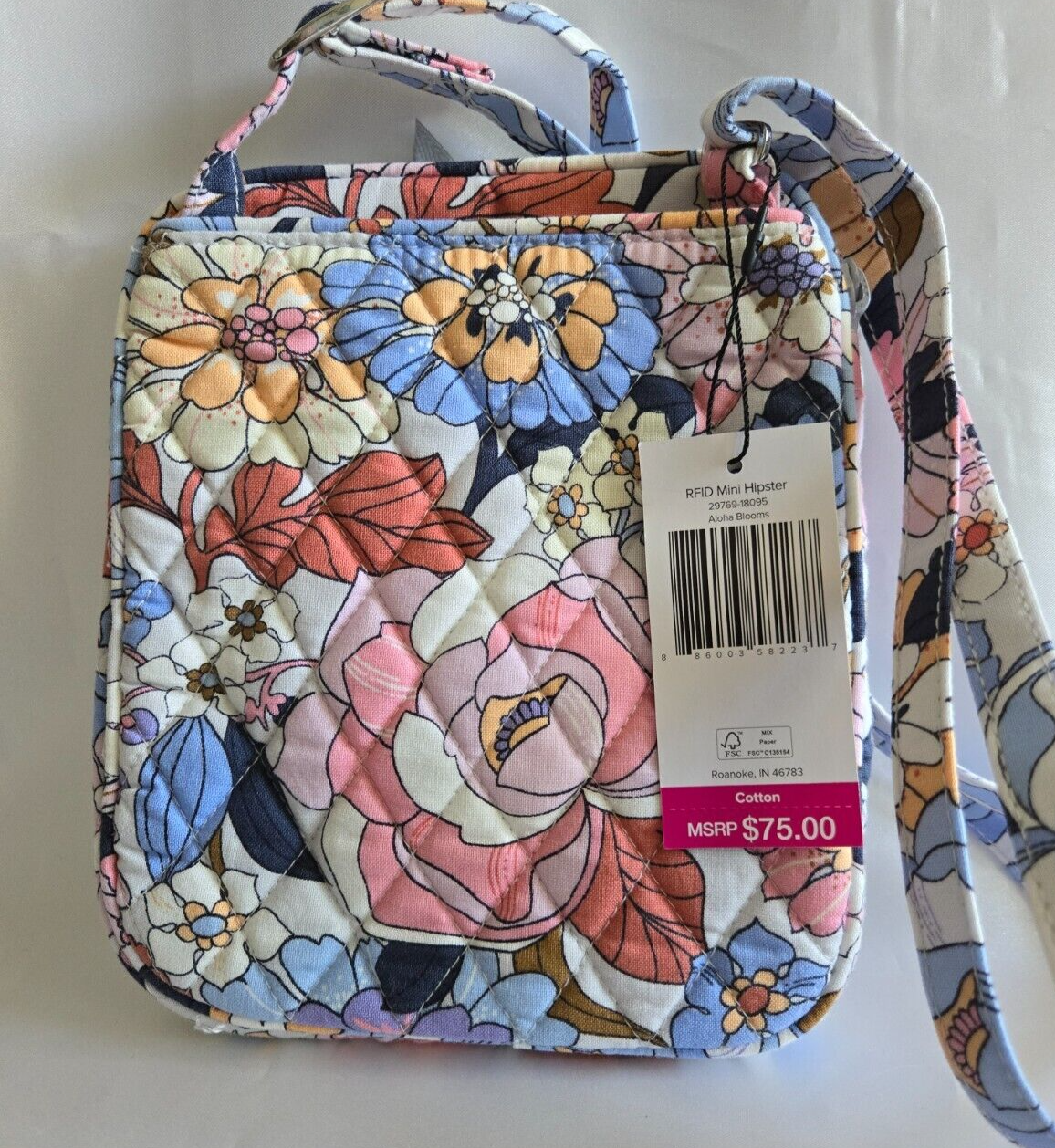Vera Bradley RFID Mini Hipster , Aloha Blooms