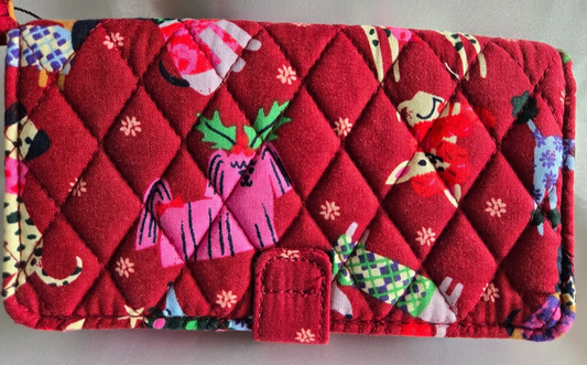 Vera Bradley Phone Wristlet, Holiday Hounds