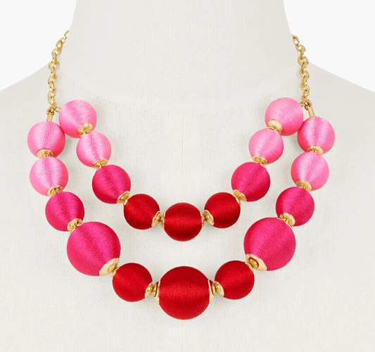 TALBOTS BRIGHT THREAD WRAP NECKLACE