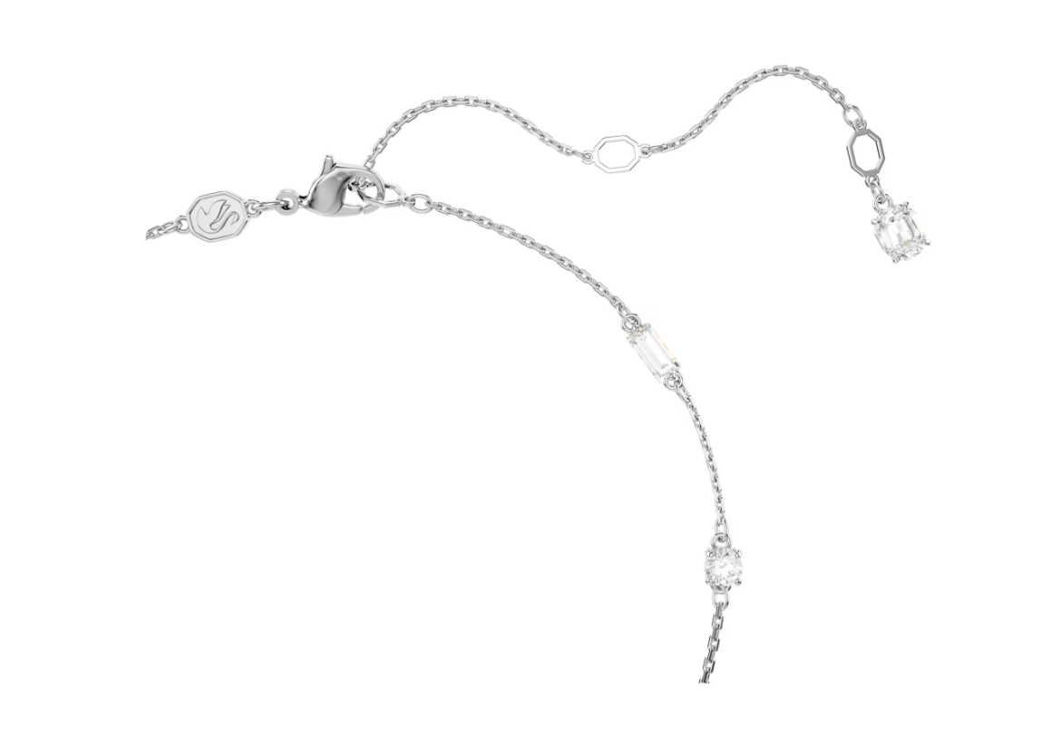 Swarovski Idyllia necklace Flower, Yellow, Rhodium plated