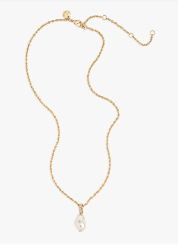 TALBOTS BAROQUE PEARL PENDANT