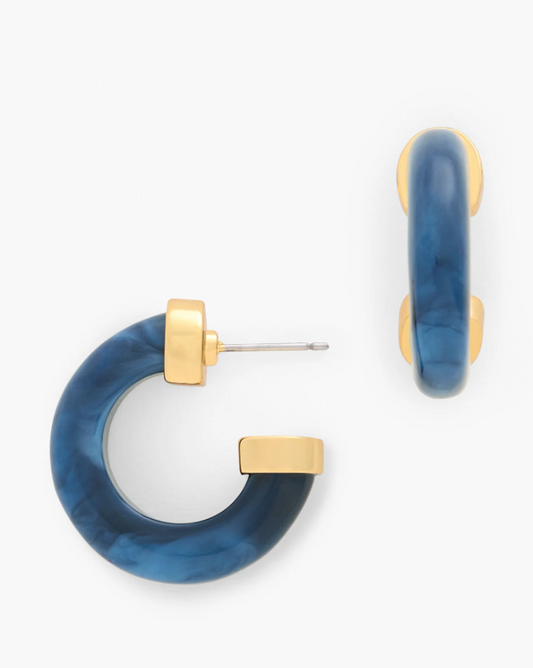 TALBOTS RESIN HOOP EARRINGS