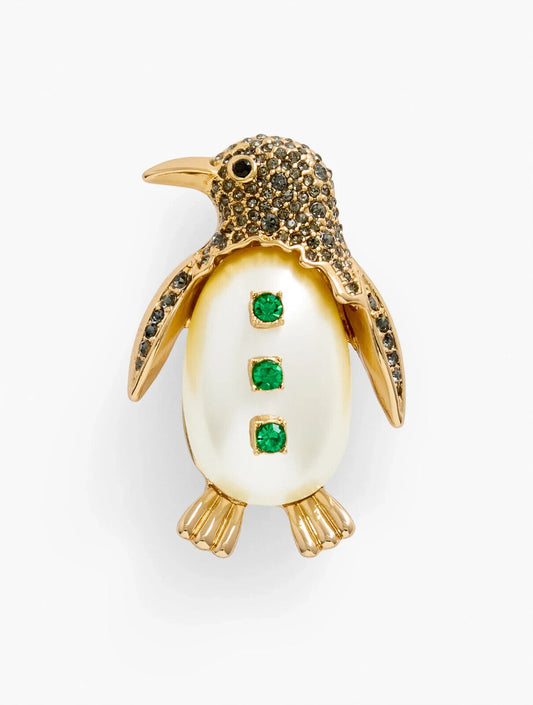 TALBOTS EMBELLISHED PENGUIN BROOCH