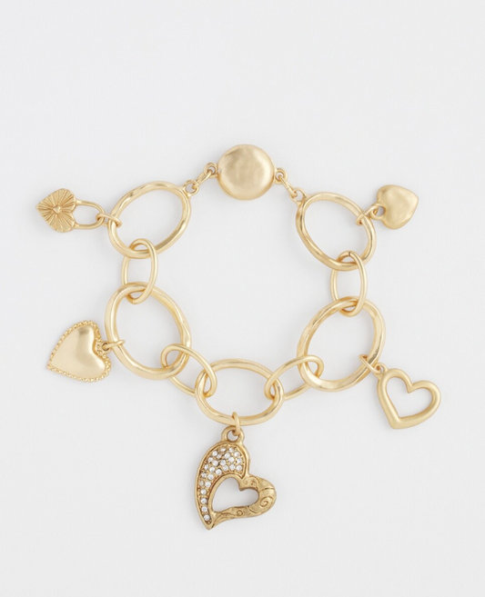 CHICO'S HEART CHARM BRACELET
