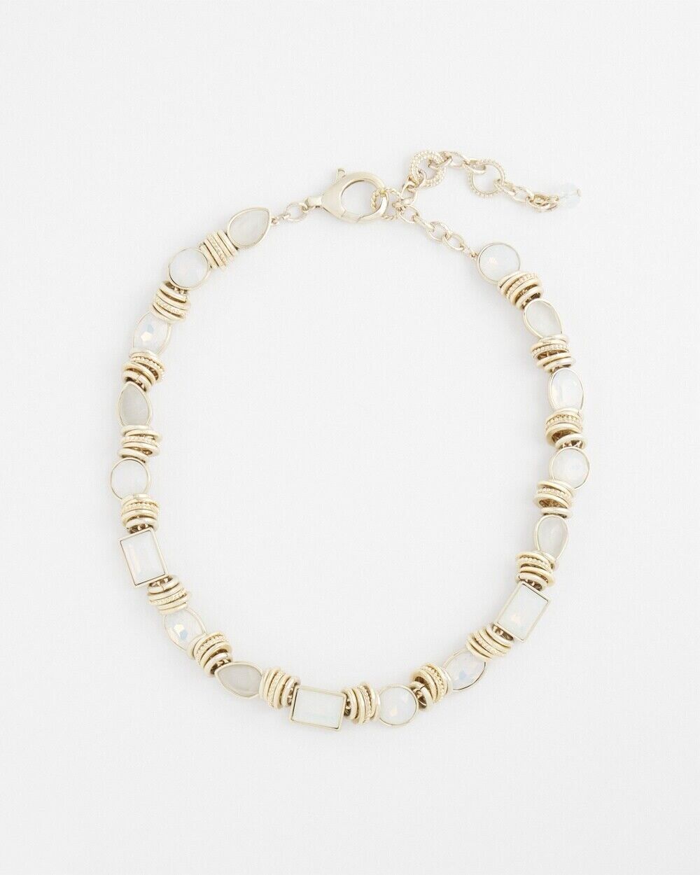 CHICO'S FAUX OPAL BEADED NECKLACE