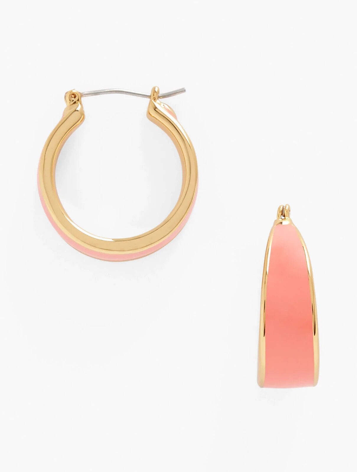 TALBOTS CANDY COATED CLASSIC HOOP EARRINGS
