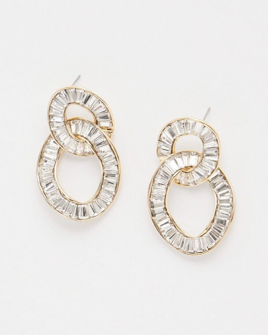 CHICO'S NO DROOP ADJUSTABLE DROP  BLACK SEED BEAD DROP EARRINGS