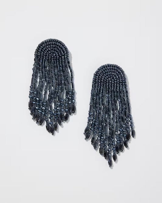 CHICO'S BLUE FRINGE EARRINGS