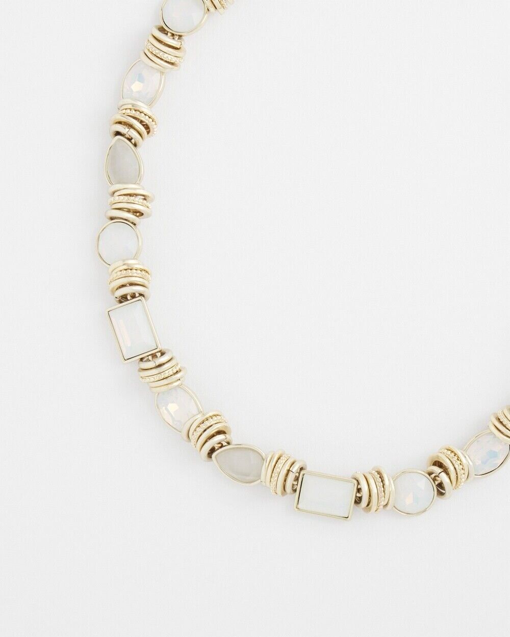 CHICO'S FAUX OPAL BEADED NECKLACE