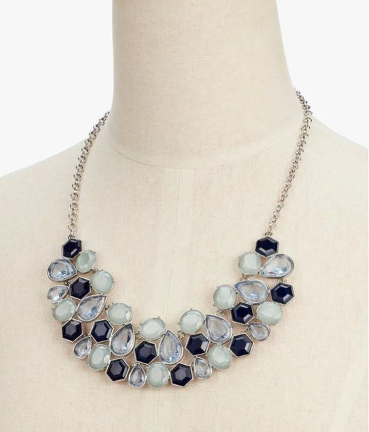 TALBOTS BLUE STONE STATEMENT NECKLACE