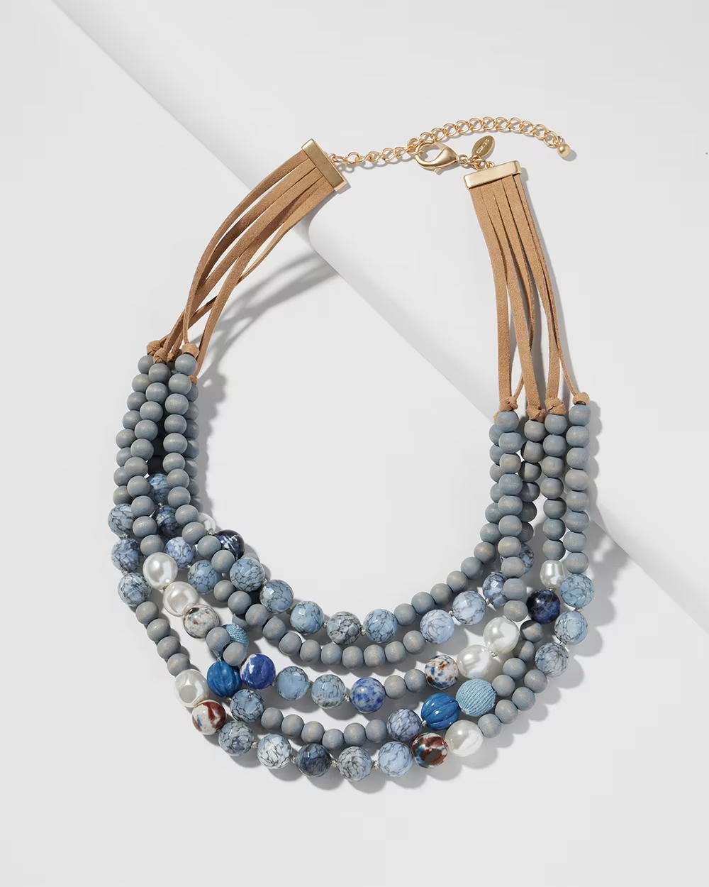 CHICO' S BLUE MULTISTRAND NECKLACE