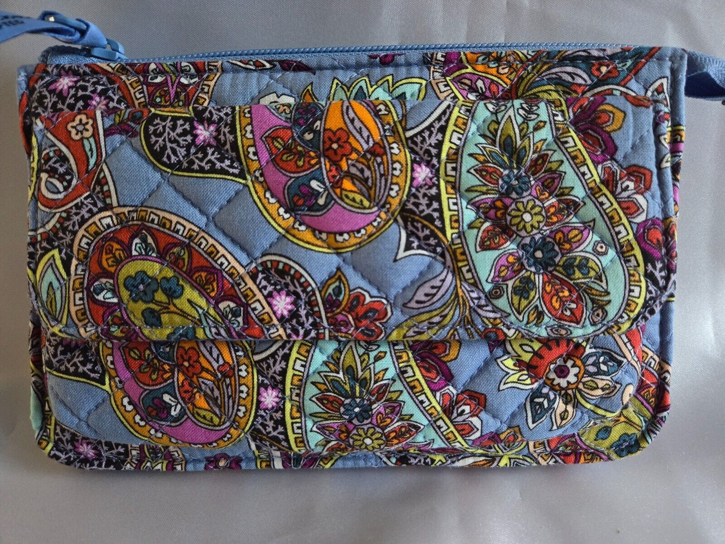 Vera Bradley RFID Wallet Crossbody, Provence Paisley