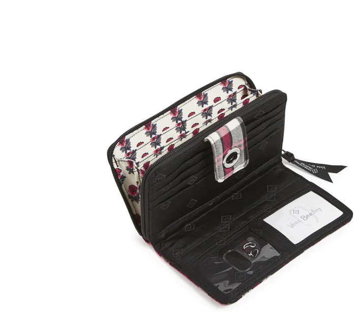 Vera Bradley RFID Turnlock Wallet, Fireplace Plaid