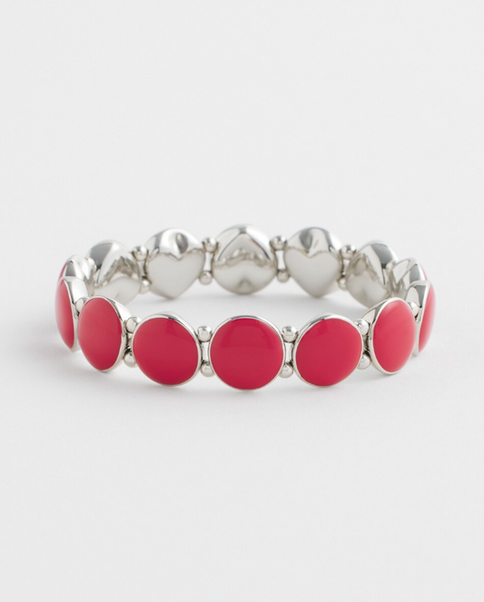 CHICO'S RED STRETCH BRACELET