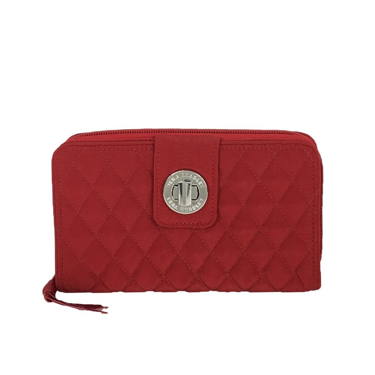 Vera Bradley Turnlock Wallet, Tango Red