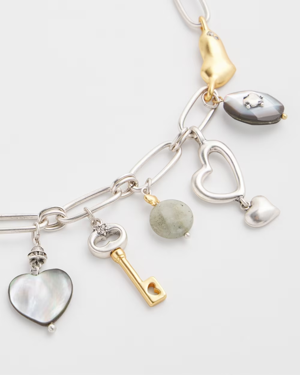 CHICO' S VALENTINE'S DAY CHARM NECKLACE