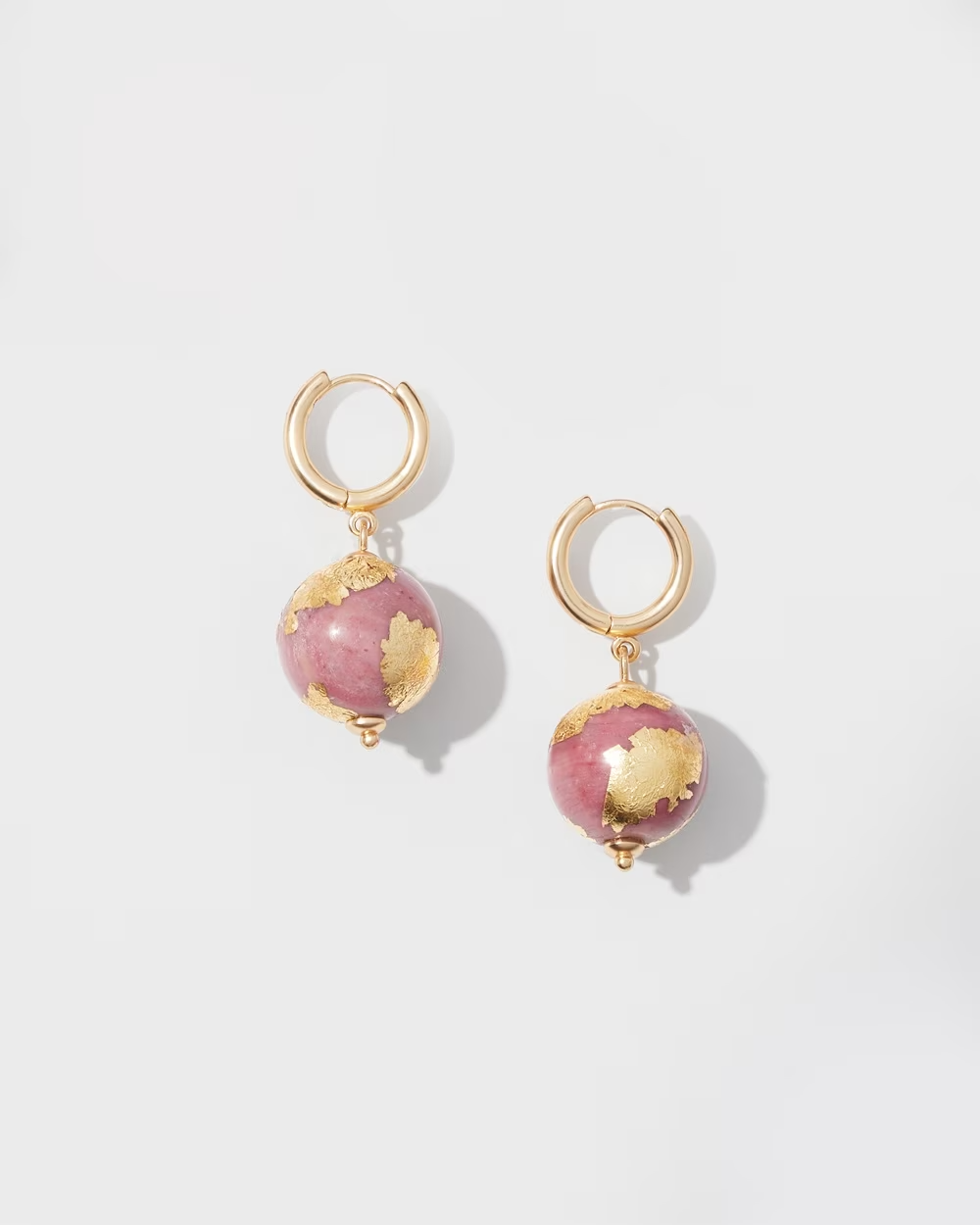CHICO'S  GOLD TONE DROP EARRINGS